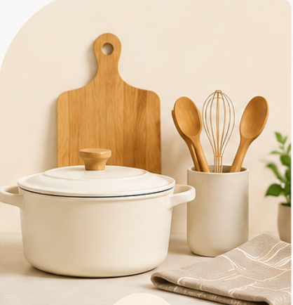 Cookware and kitchen utensils