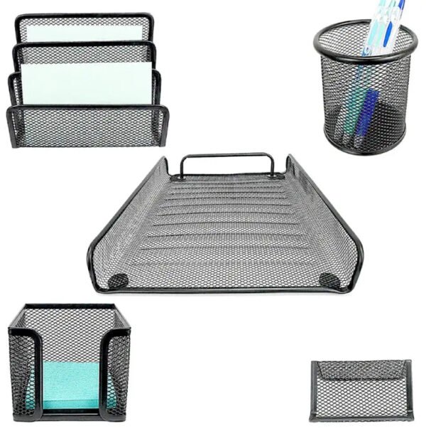 Kawaii Metal Mesh Desk Set