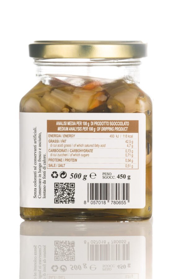 Italian Pickled Vegetables in Olive Oil