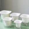 Transparent Self-Watering Resin Planter