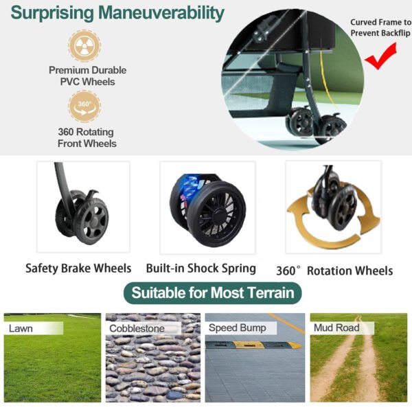 Folding 2-in-1 Pet Dog Cart