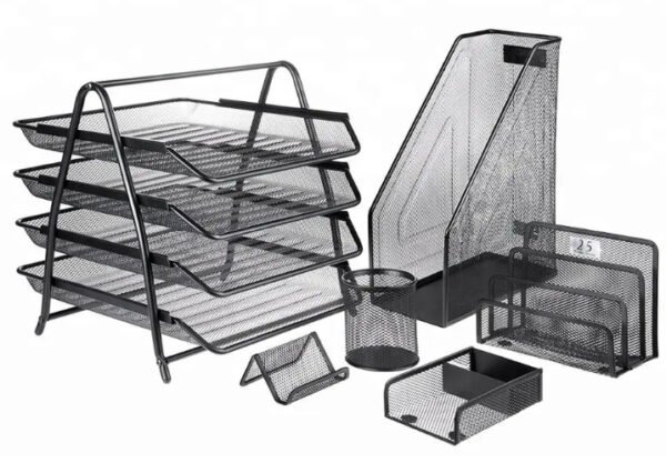 Kawaii Metal Mesh Desk Set