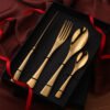 Gold Plated Stainless Cutlery Set