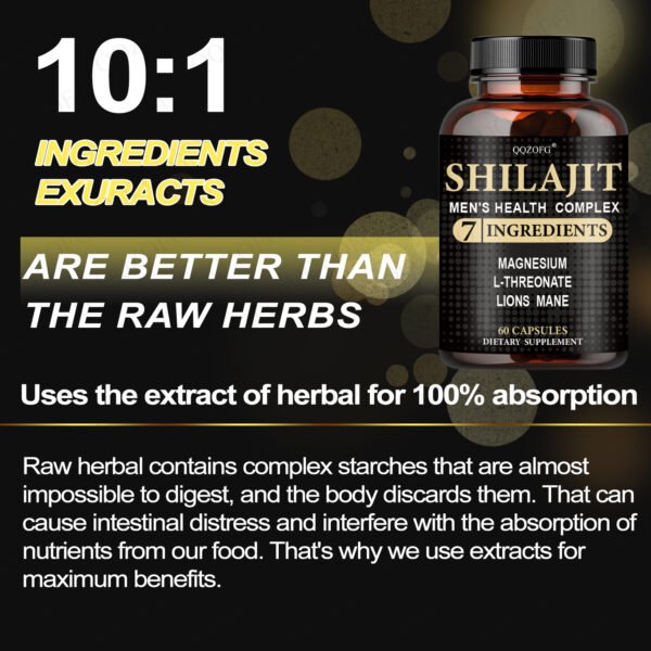 Gold Organic Shilajit Extract Capsules