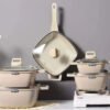 Enamel Cookware Set with Lid