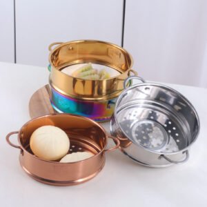 Stainless Steel Double-Ear Steamer Pot