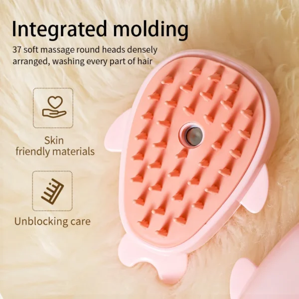 848DDCE64A6908A841A1EC8AFA065C58 3-in-1 Rechargeable Pet Steam Brush