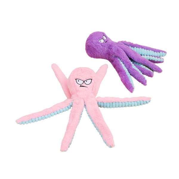8A2E6B9EB39F9A799F0CC24115F0144B.jpeg Octopus-Shaped Squeaky Bite-Resistant Dog Toy