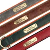 Personalized PU Leather Dog Collar Set