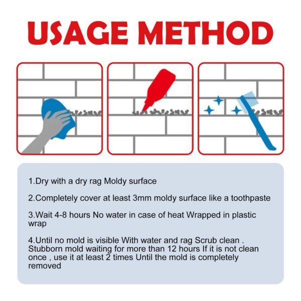 Mildew Remover Gel for Tiles & Seals