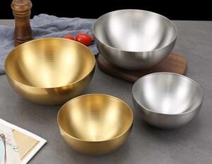 Stainless Steel Round Salad Bowl