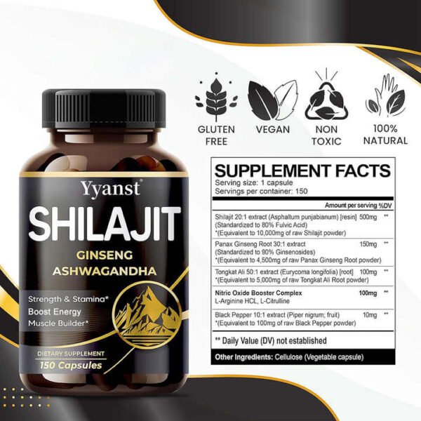 H1e14bd97e5fd46b2aac4c454aabd6391d.jpg_720x720q50.jpg 1000mg Shilajit Capsules for Energy