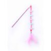 Interactive Cat Feather Teaser Wand Toy