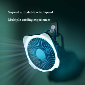 USB Mini Fan with Night Light