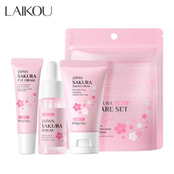 LAIKOU Sakura Skincare Set 3Pcs