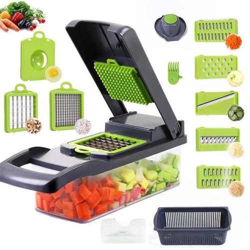 Fruit Mandoline Slicer Machine Multifunctional 16 in 1 Food Cutter Kitchen Vegetable Cutter Potato Cutter