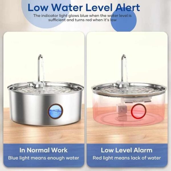 Stainless Steel Pet Water Fountain Set