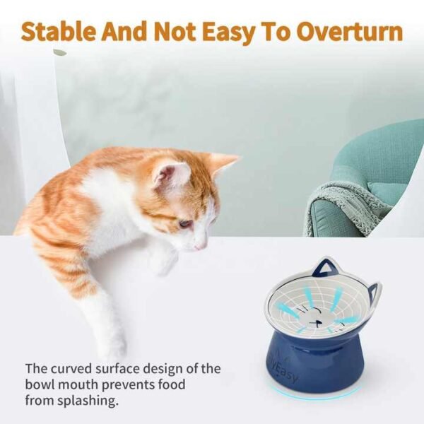 Neck Protection Double Cat Bowl