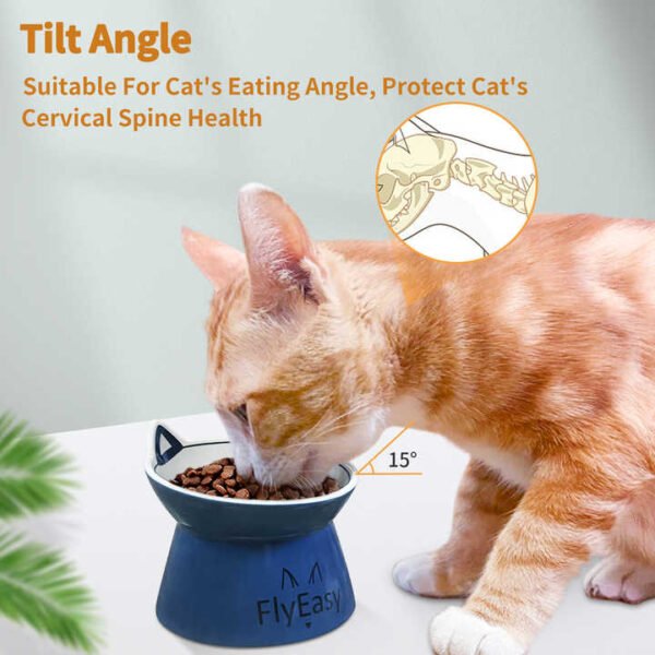 H883a562b9cc5422ea2d048b539edb8e8c.jpg_720x720q50.jpg Ceramic Raised Pet Bowl Durable Eco-Friendly