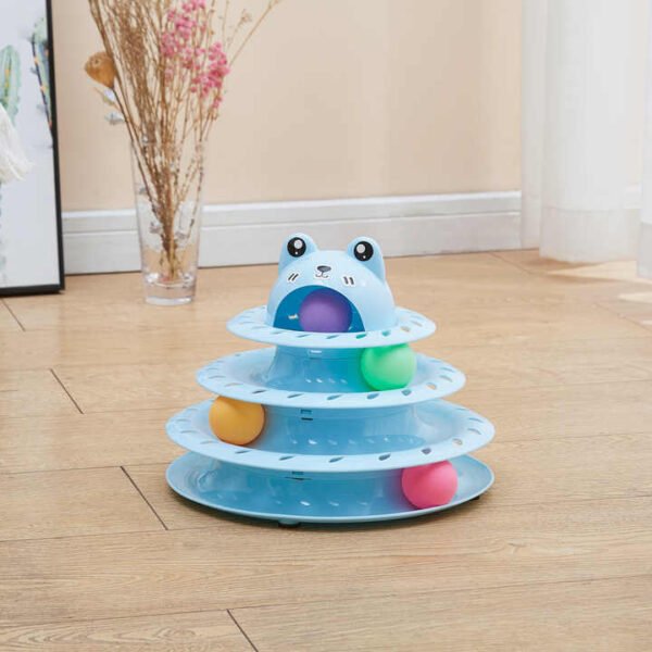 Interactive Cat Tower Turntable Toy