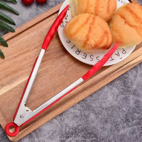 Silicone-Tipped Kitchen Tongs Set