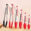 Silicone-Tipped Kitchen Tongs Set
