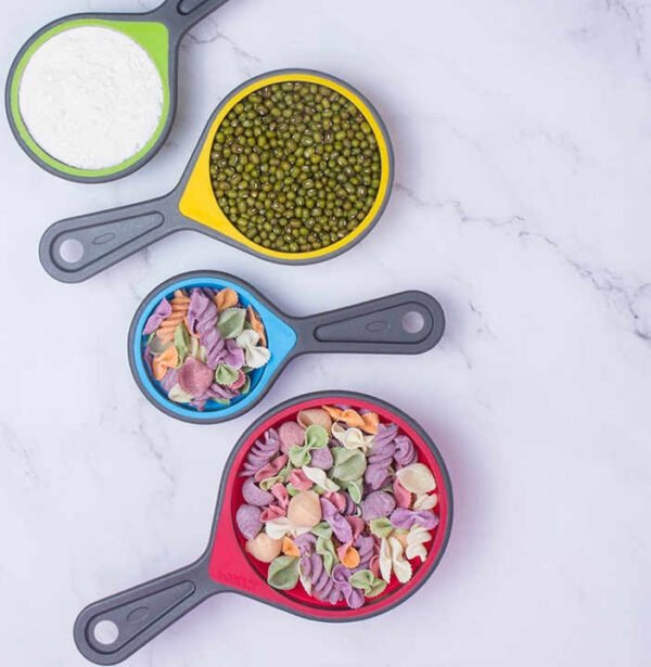 Collapsible Silicone Measuring Spoon Set