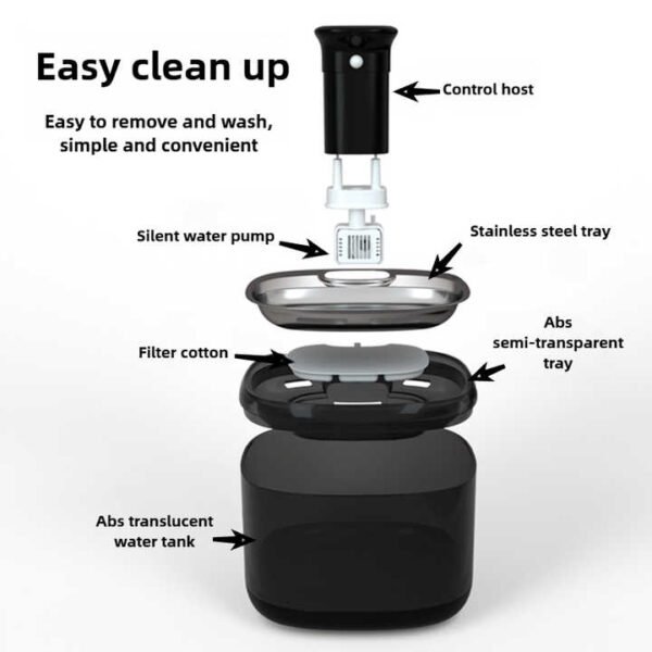 Smart 2L Wireless Pet Water Fountain