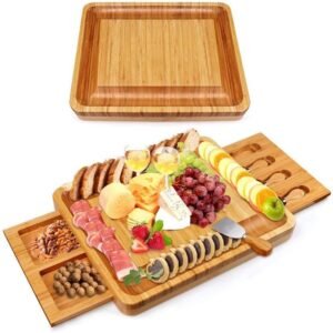 O1CN01iVb0UW24I8VukAOIM_2208661107367-0-cib.jpg Bamboo Cheese Board with Cutter Set