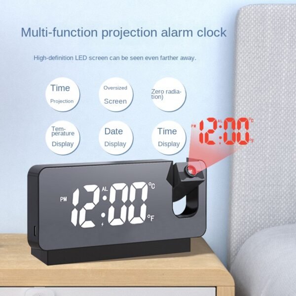 LED Smart Mirror Alarm Clock