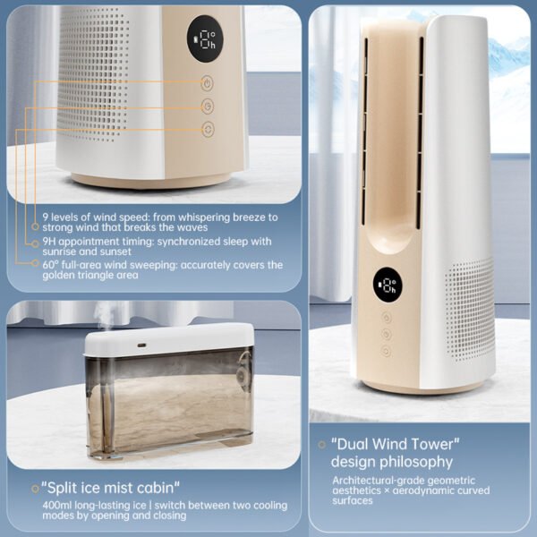 Portable Mist Tower Fan