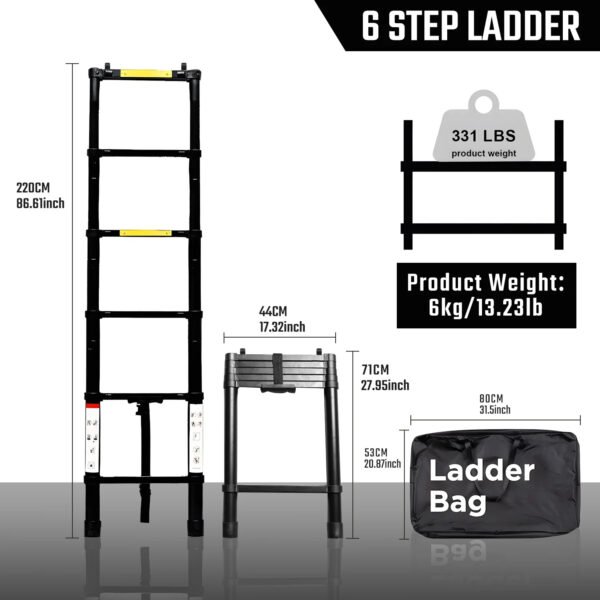 Foldable Aluminum Telescopic Ladder