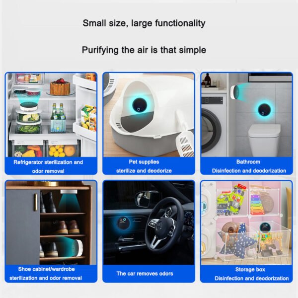 Portable Air Purifier & Deodorizer