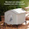 555378163 Insulated Weatherproof Outdoor Cat Shelter