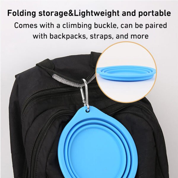 4 Multi-Functional Portable Silicone Pet Bowl