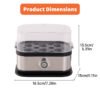 200W Smart Stainless Steel Egg Cooker