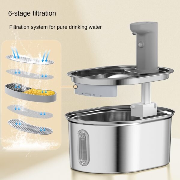 Smart Stainless Steel Cat Water Fountain