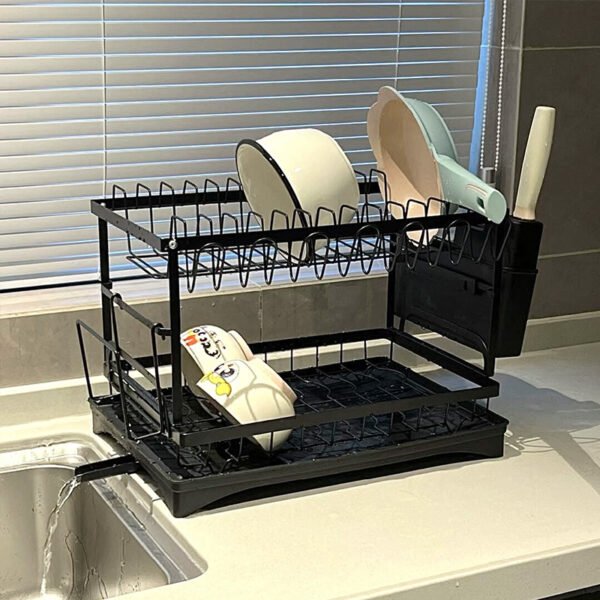 2-Tier Countertop Dish Drying Rack