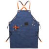 Denim Workwear Apron with Logo Print