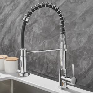 Rotatable Copper Dual-Temp Kitchen Faucet