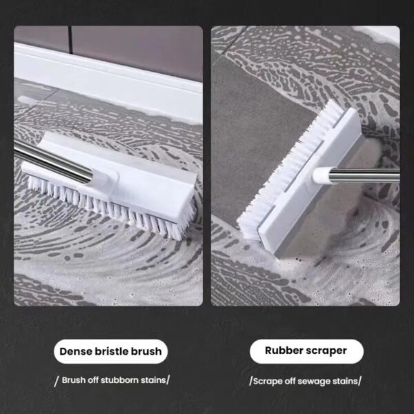 2-in-1 Adjustable Floor Scrub Brush
