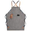 Denim Workwear Apron with Logo Print