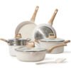 562362590 Non-Stick Marble Granite Coated Cookware Set