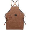Denim Workwear Apron with Logo Print