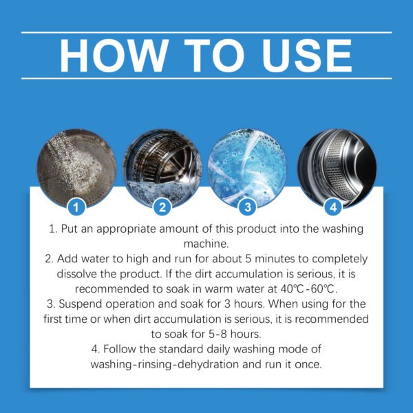 562371766 Jakehoe Washing Machine Cleaning & Deodorizing Powder