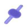 Adjustable cleaning silicone pet massage bath brush