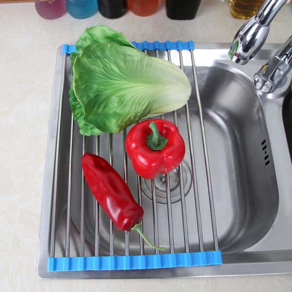 Stainless Steel Roll Up Dish Drying Rack