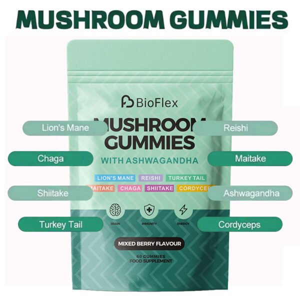 MUSHROOM GUMMIES WITH ASHWAGANDHA