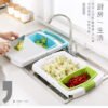 Multifunctional drainable retractable cutting board