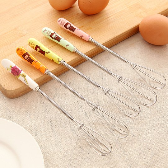 Bear Ceramic Handle Manual Whisk